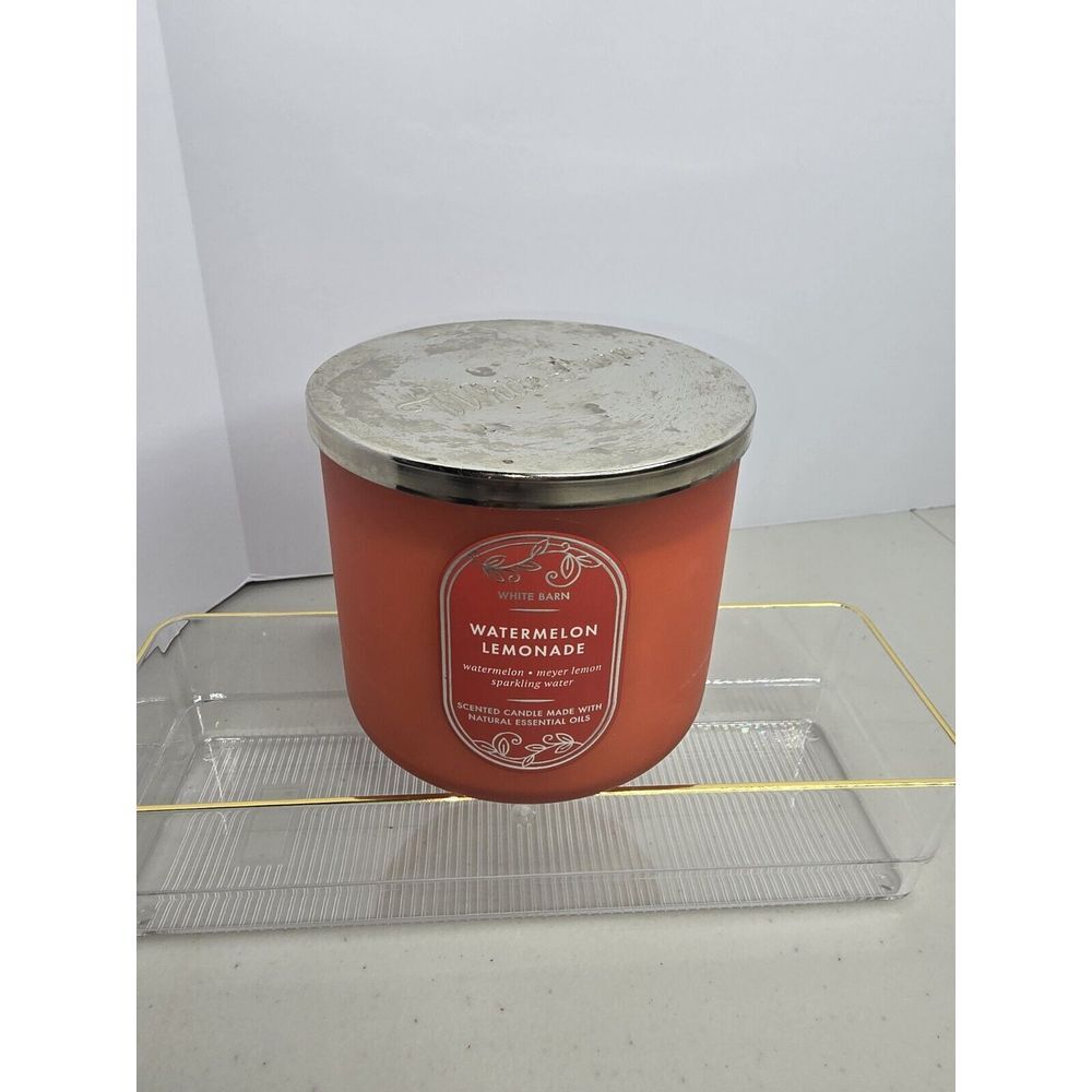 Bath And Body Works 3-wick Candle Watermelon Lemonade Brand New